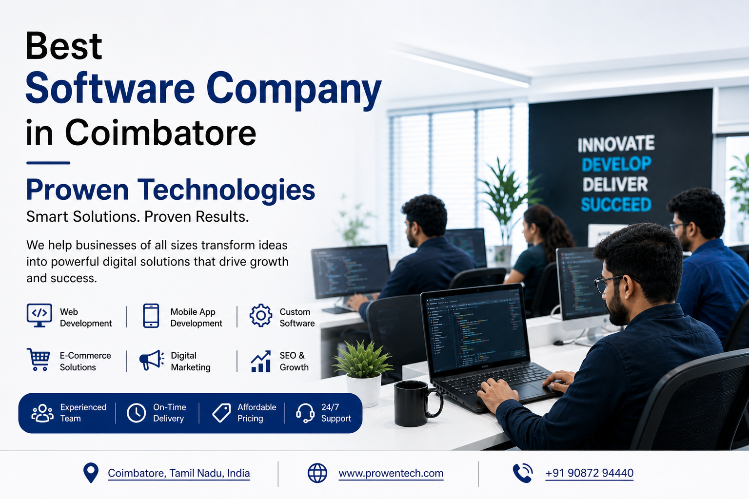 Best Software Company in Coimbatore: Why Prowen Technologies Stands Out